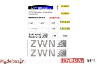 Artitec 487.070.38 MB 200 streekbus ZWN 1155 Leyland Den Oudsten decalset