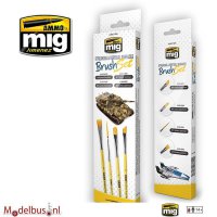 AMMO MIG 7604 Streaking & vertical surface penseelset