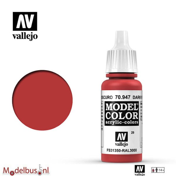Vallejo 70947 RAL 3000 Model Color Red
