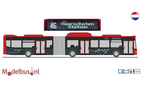 Rietze 73595-46 R-NET EBS Mercedes Benz Citaro G NGT Haaglanden