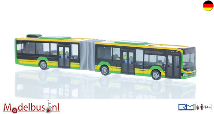 Bus Miniature Rietze 75398 - MAN Lion's City 12'18 - STOAG Oberhausen - Échelle 1/87 (neuf)