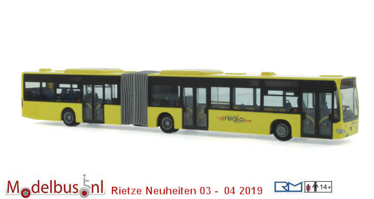 Modellino Autobus Rietze 1:87 Mercedes Citaro G KVB Colonia Wg. 727