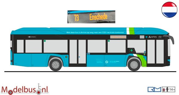 Rietze 77012-01 Arriva lijn 73 Enschede Solaris Urbino 12 ´19 Hydrogen