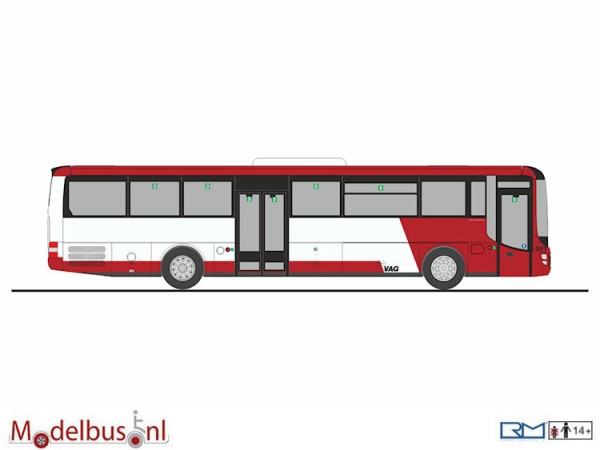 Rietze 74716 MAN Lion´s Intercity VAG Nürnberg