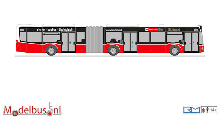RIETZE 73667 - 1/87 Mercedes-Benz Citaro G ´15 Filbleu ( Fr - Neuf EUR
