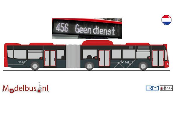 Rietze 73595-456d R-NET EBS Mercedes Benz Citaro G NGT Haaglanden