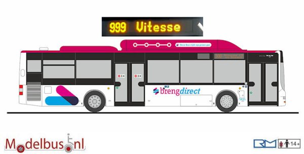 Rietze 72697 MAN Lions City CNG Breng- Direct Vitesse