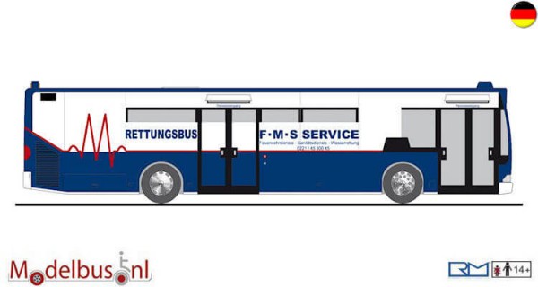 Rietze 66890 Mercedes-Benz Citaro Fire & Medical Service Köln