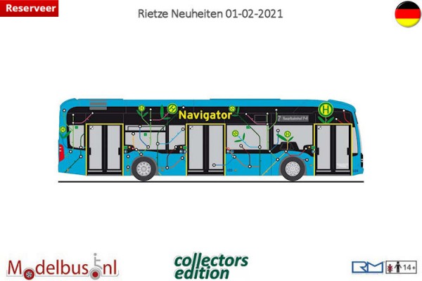 Rietze 75530 Mercedes-Benz eCitaro Nahverkehr Schwerin