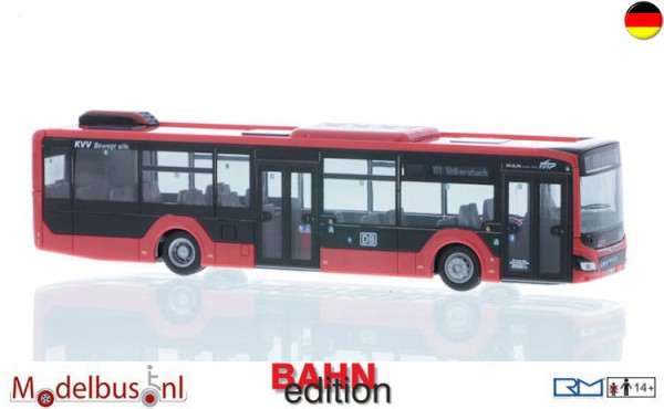Rietze 75352 MAN Lion´s City 12´18 DB-Karlsruher Verkehrsverbund