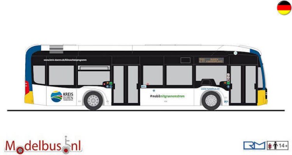 Rietze 75536 Mercedes-Benz eCitaro Rurtalbus Kreis Düren