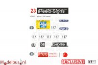 Artitec CSA1 decalset HTM 117 lijn 28 Zomerdienstregeling