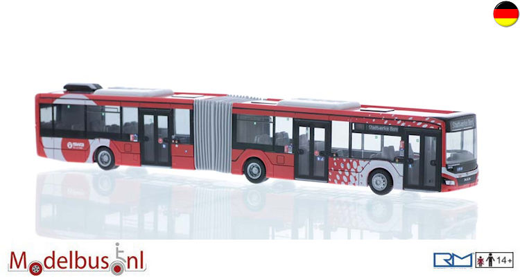 Bus MAN SL202 Miniature Rietze – Stadtwerke Bonn 8619, échelle 1/87, Vert, Modèle Spécial
