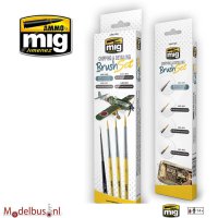 AMMO MIG 7603 Chipping en detailing brush set