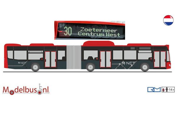 Rietze 73595-30 R-NET EBS Mercedes Benz Citaro G NGT Haaglanden
