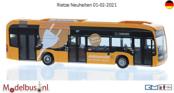 Rietze 75528 Mercedes-Benz eCitaro HEAG mobilo