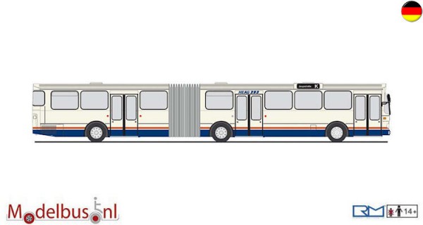 Rietze 74531 Mercedes-Benz O 305 G HEAG Darmstadt
