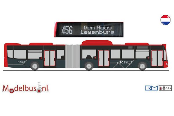 Rietze 73595-456b R-NET EBS Mercedes Benz Citaro G NGT Haaglanden