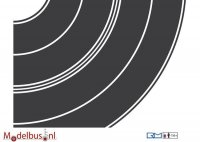 Rietze 70702 Teerbelag Kurvensatz je 1x Radius 84+165mm