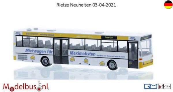Rietze 77313 Mercedes-Benz O 407 Mainzer Mobilitä