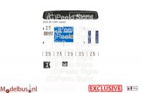 Artitec CSA1 decalset GVB Groningen 25, lijn 2 Vinkhuizen-n