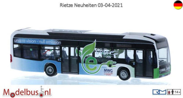 Rietze 75532 Mercedes-Benz eCitaro Stadtverkehr Maintal