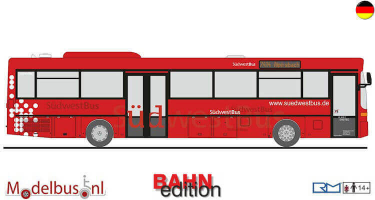 Rietze 77328 - Mercedes-Benz O 407 RVW Zwickau 1/87 - Neuf