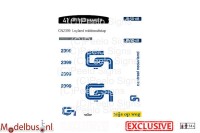 Artitec 487.070.37 MB200 streekbus CN 2399 Leyland Den Oudsten decalset