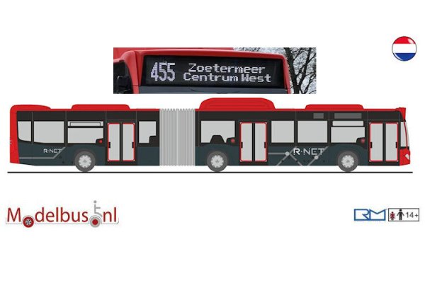Rietze 73595-455b R-NET EBS Mercedes Benz Citaro G NGT Haaglanden