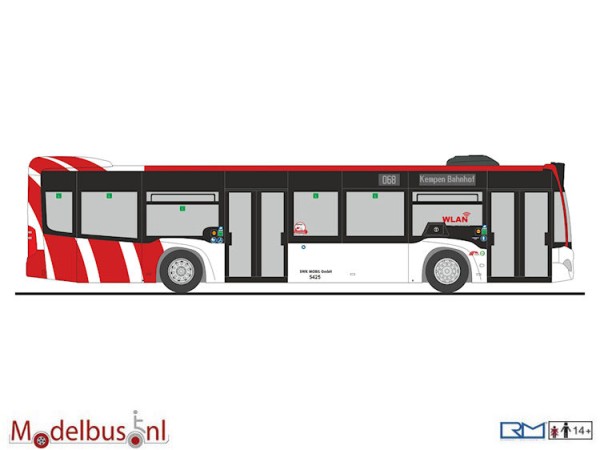 Rietze 73495 Mercedes Benz Citaro ´15 SWK Mobil Krefeld