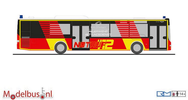 Rietze 72741 MAN Lion's City "FW Kreis Offenbach"