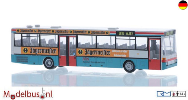 Rietze 77324 Mercedes-Benz O 407 BRN Jägermeister