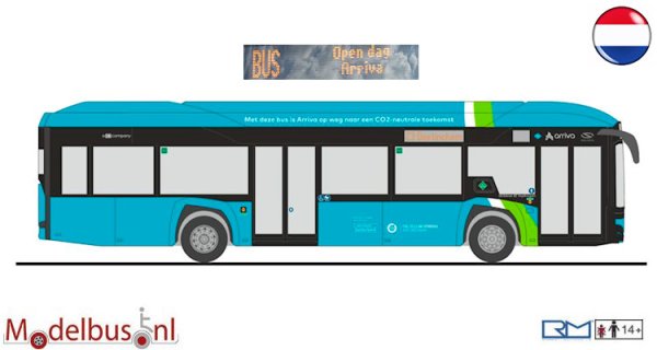 Rietze 77012 BUS Open Dag Arriva Solaris Urbino 12 ´19 Hydrogen