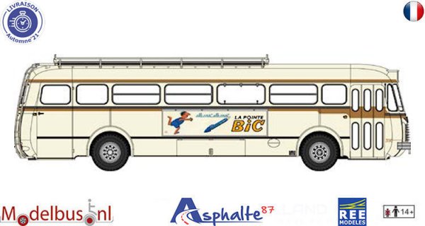 REE CB-134 Crème et Marron – CEA Uniroute (75) – Publicité "BIC"