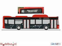 Rietze 73500-46 EBS R-NET Mercedes Benz NGT 5116 regio Haaglanden