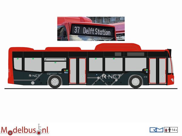 Rietze 73500-37 EBS R-NET Mercedes Benz NGT 5116 regio Haaglanden