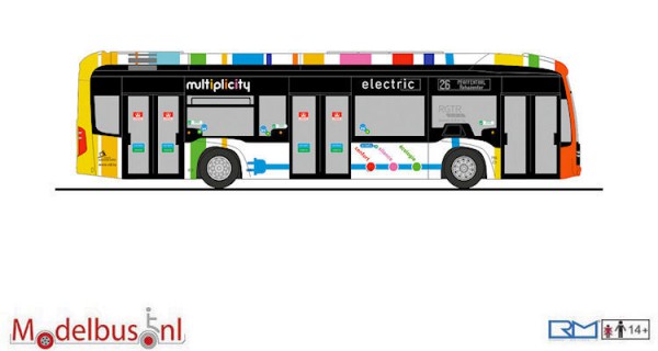 Rietze 75527 Mercedes Benz eCitaro Voyages Emile Weber