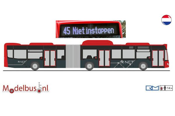 Rietze 73595-45 R-NET EBS Mercedes Benz Citaro G NGT Haaglanden