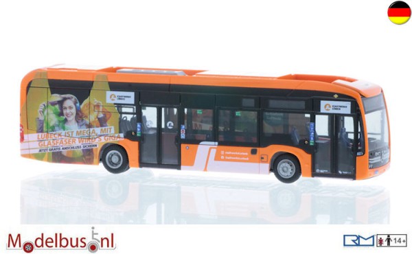 Rietze 75537 Mercedes-Benz eCitaro Stadtverkehr Lübeck